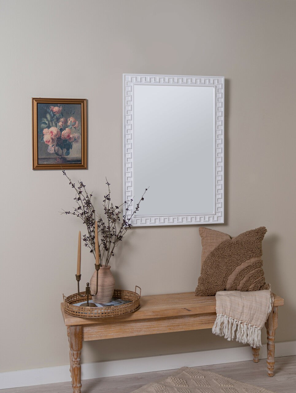 Cooper Classics X Erin Gates Brook White Wall Mirror