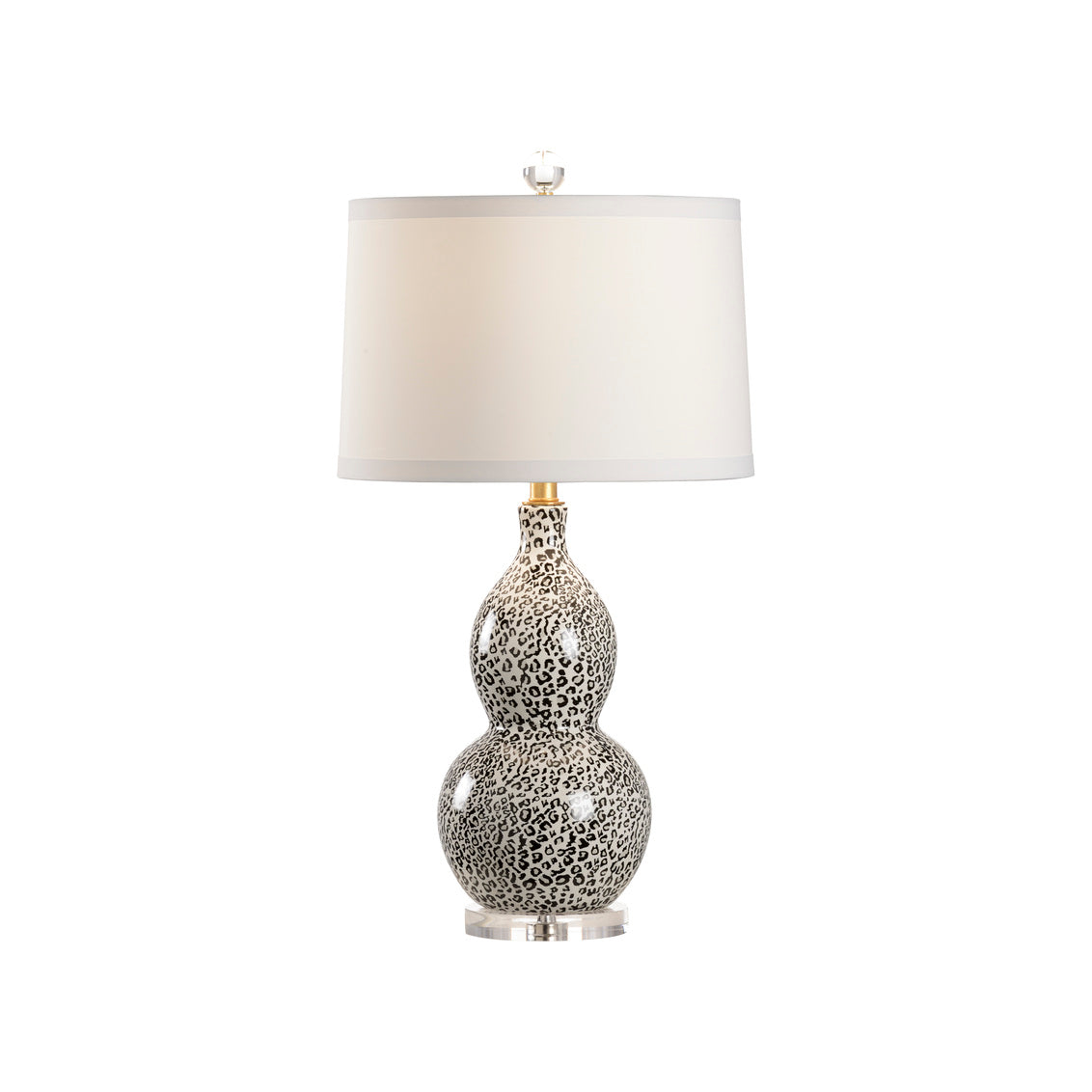 Snow Leopard Lamp - Gray