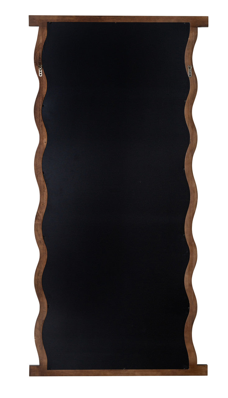 Livia Dark Wood Floor Mirror