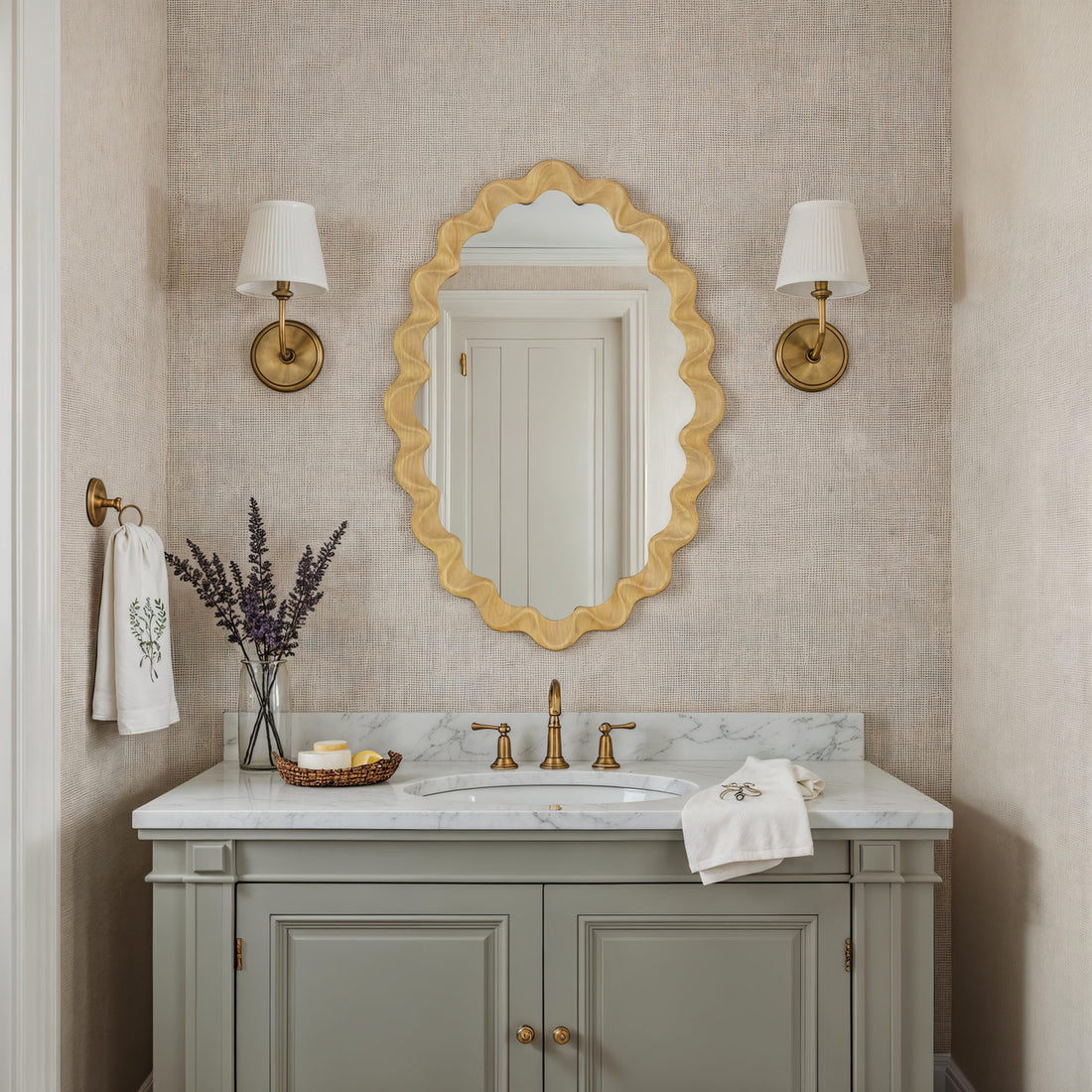 Fallon Natural Wall Mirror - Wood Frame | Cooper Classics