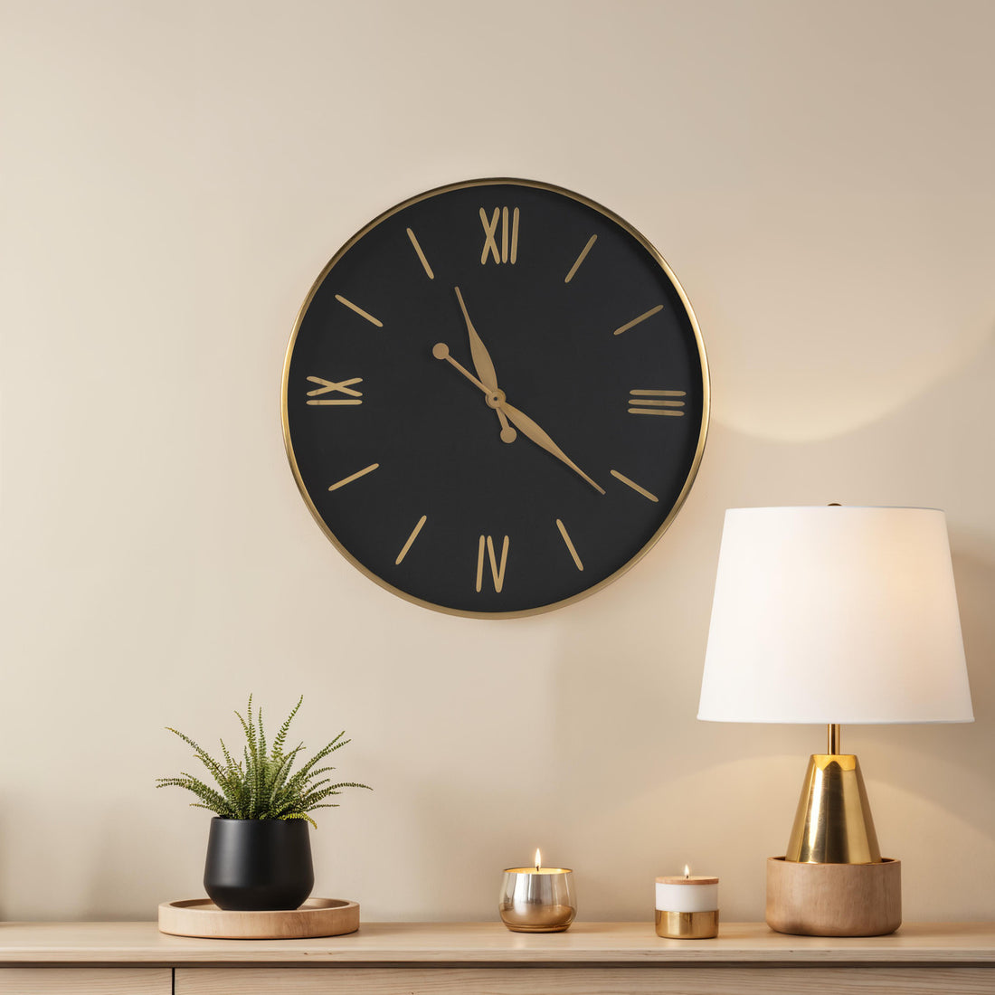 Polly Wall Clock - Gold Metal | Cooper Classics