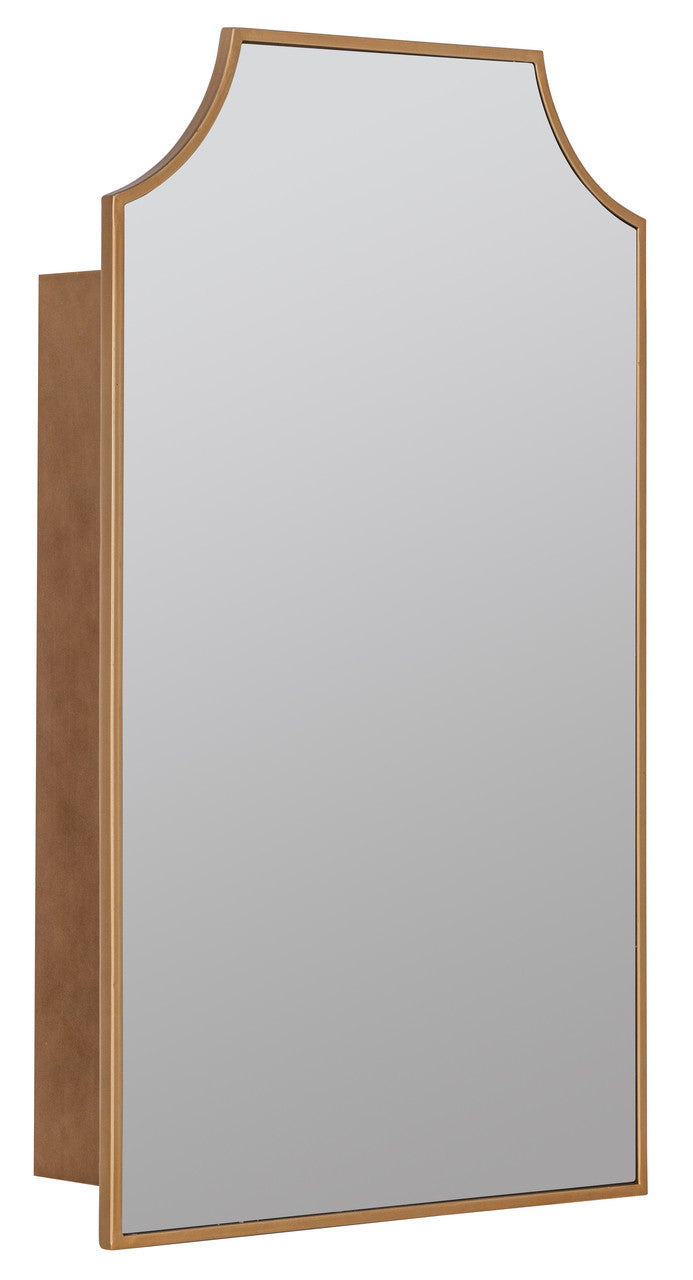 Simone Gold Medicine Cabinet - Recess Mount