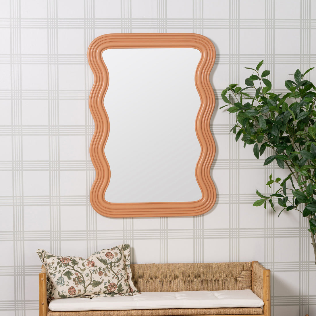 Frances Pumpkin Spice Wall Mirror