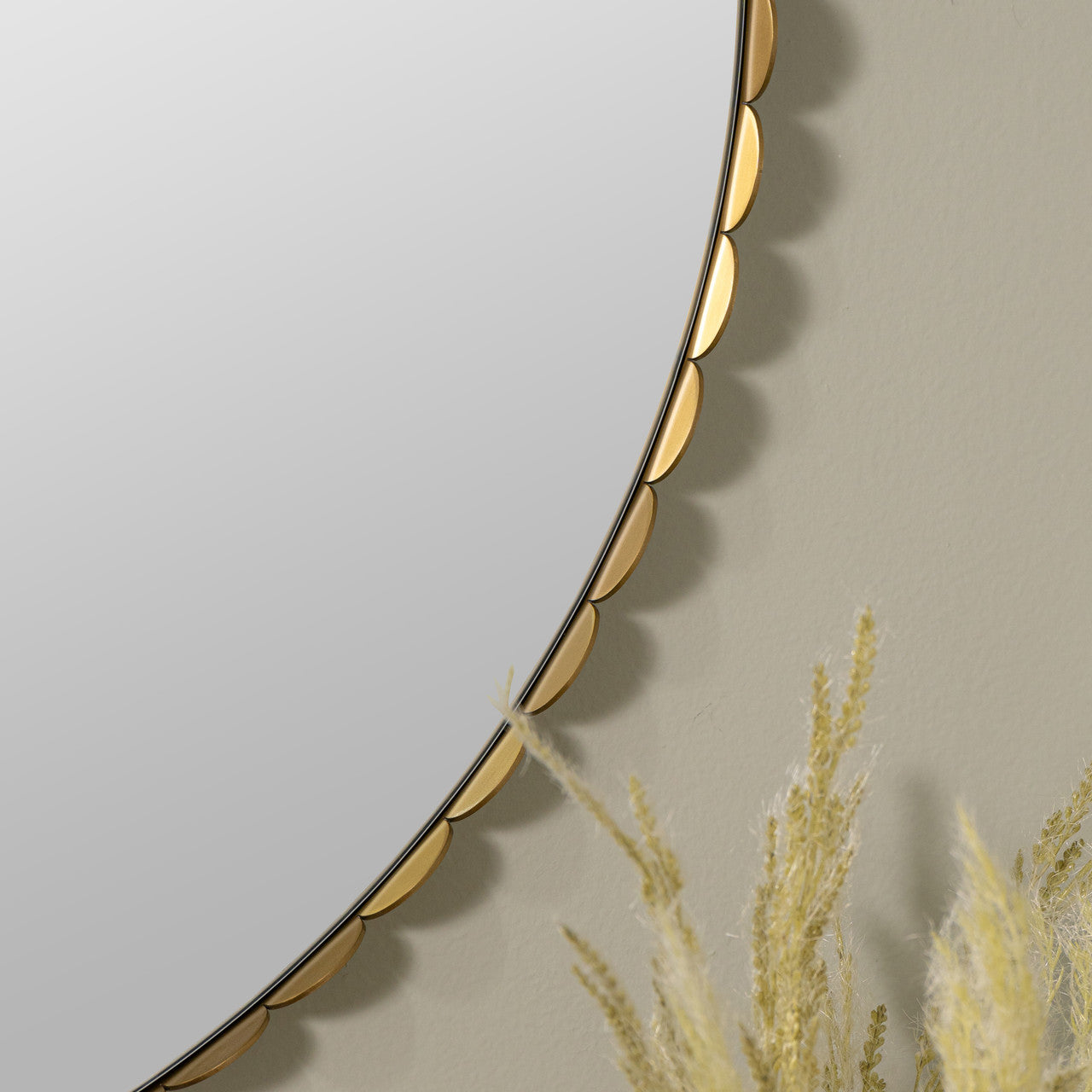 Jules Round Gold Wall Mirror