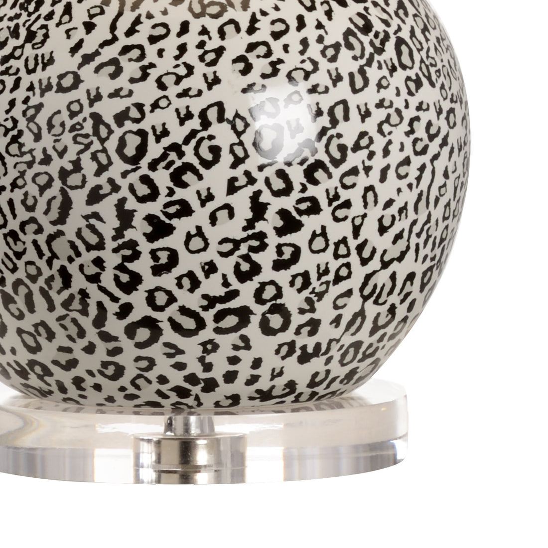 Snow Leopard Lamp - Gray