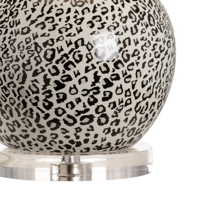 Snow Leopard Lamp - Gray