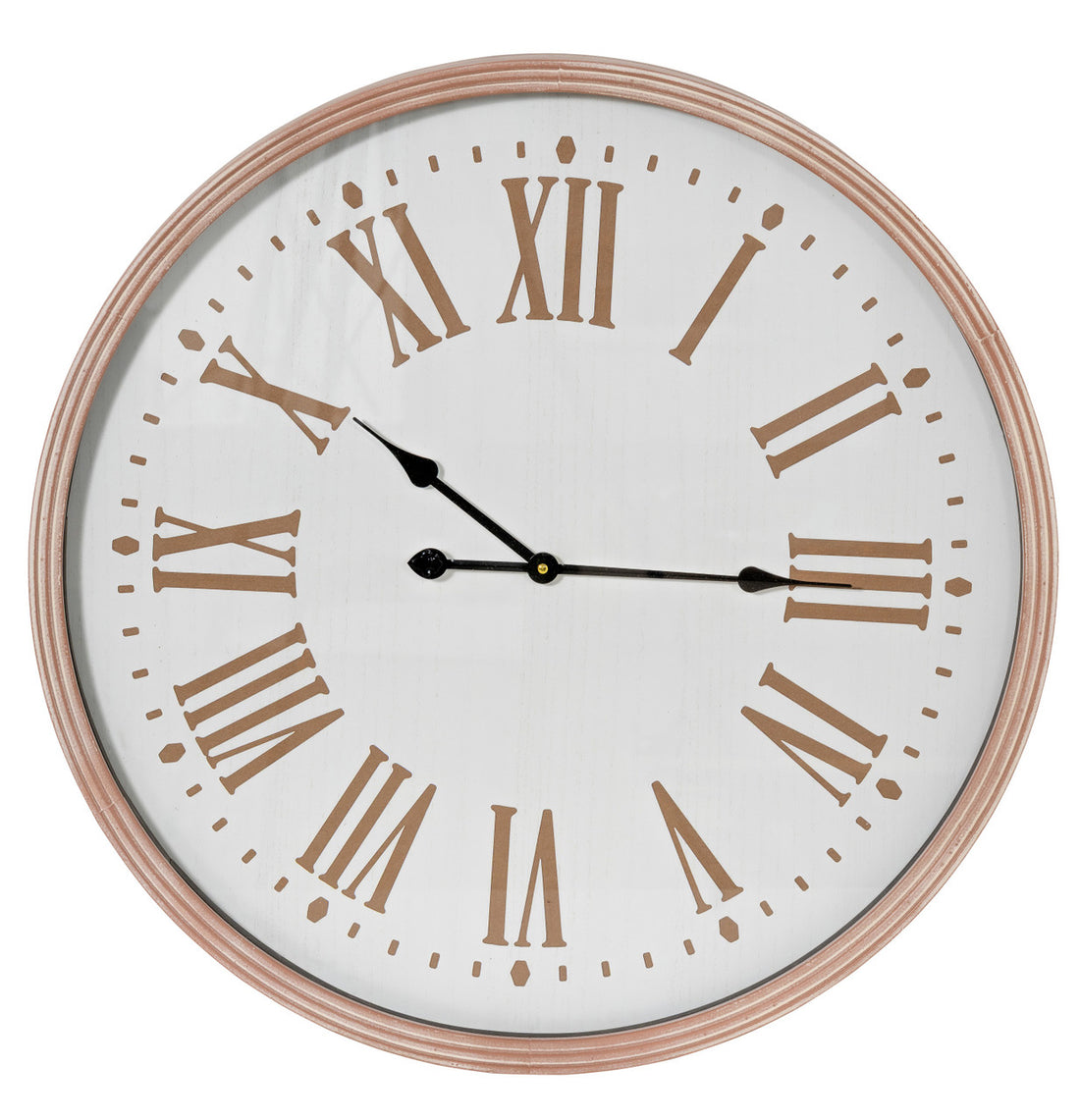 Paige Natural Wall Clock - Honey Wood | Cooper Classics