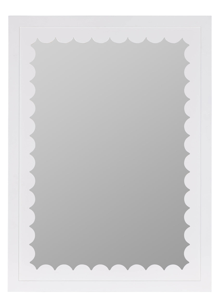 Cooper Classics X Caitlin Wilson Gigi White Wall Mirror