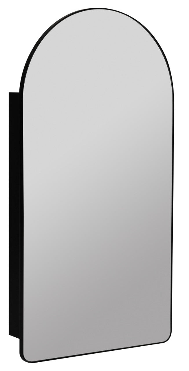 Colca Arched Black Medicine Cabinet