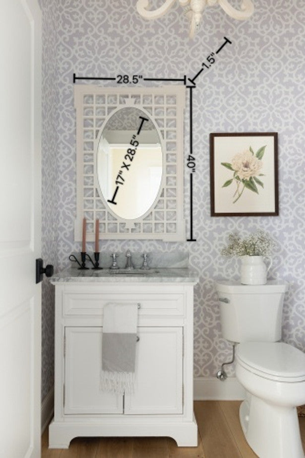 Bria Hammel x Cooper Classics Garden Mirror in White 9