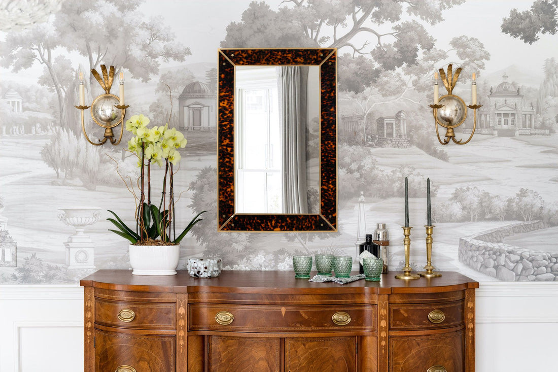 Cooper Classics X Erin Gates Newbury Wall Mirror - Black Acrylic Frame | Cooper Classics