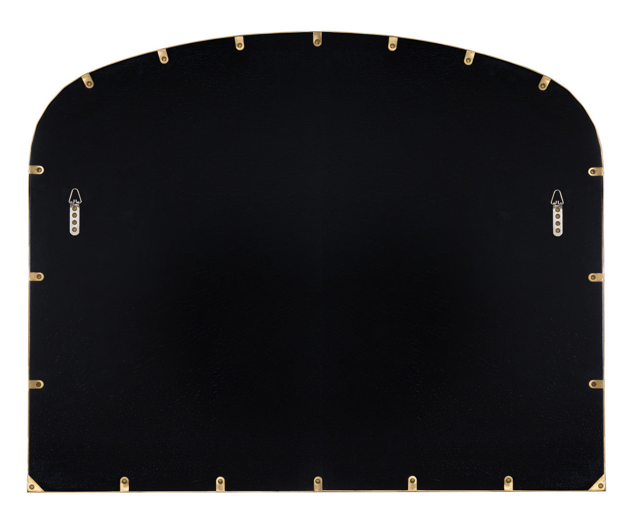 Jules Arched Scalloped Gold Mirror