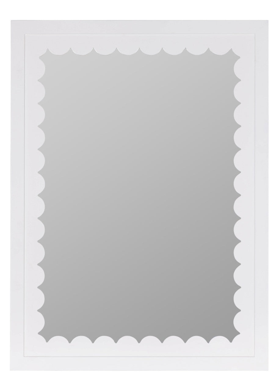 Cooper Classics X Caitlin Wilson Gigi White Wall Mirror