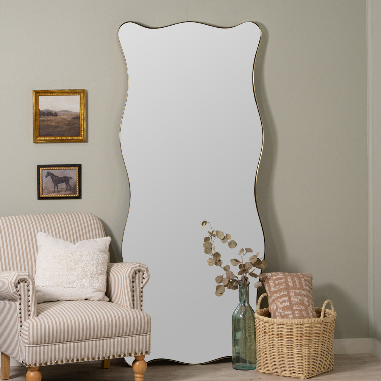 Wyatt Gold Leaner Mirror