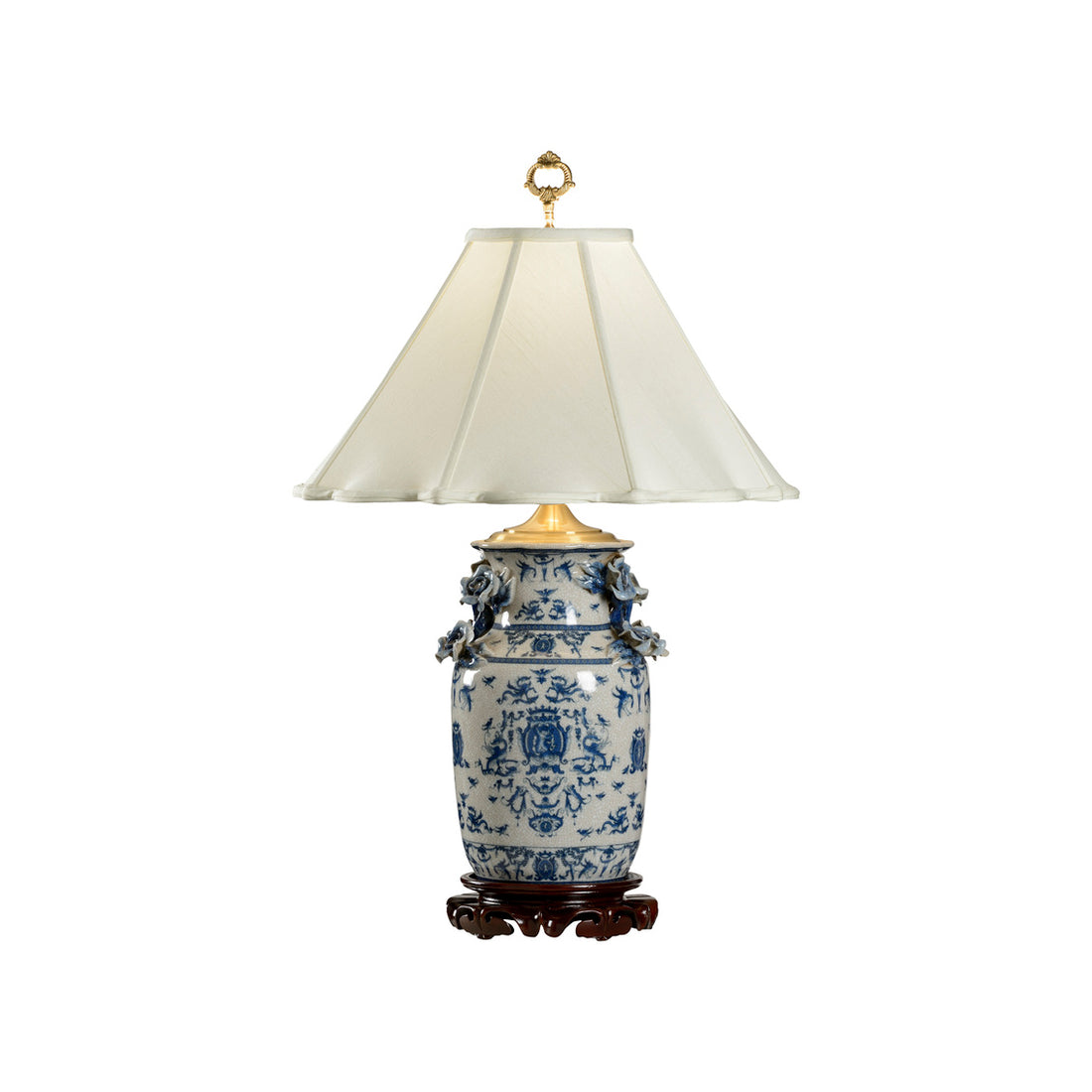 Blue and White Dragon Lamp