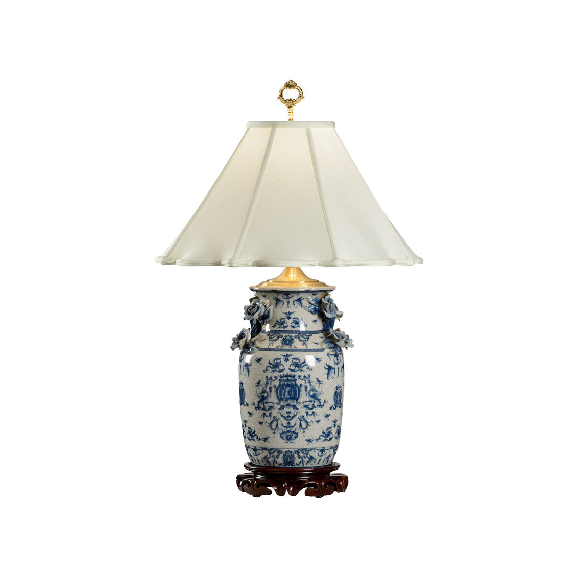 Blue and White Dragon Lamp