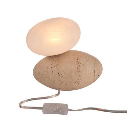 Aruna Lamp - Travertine
