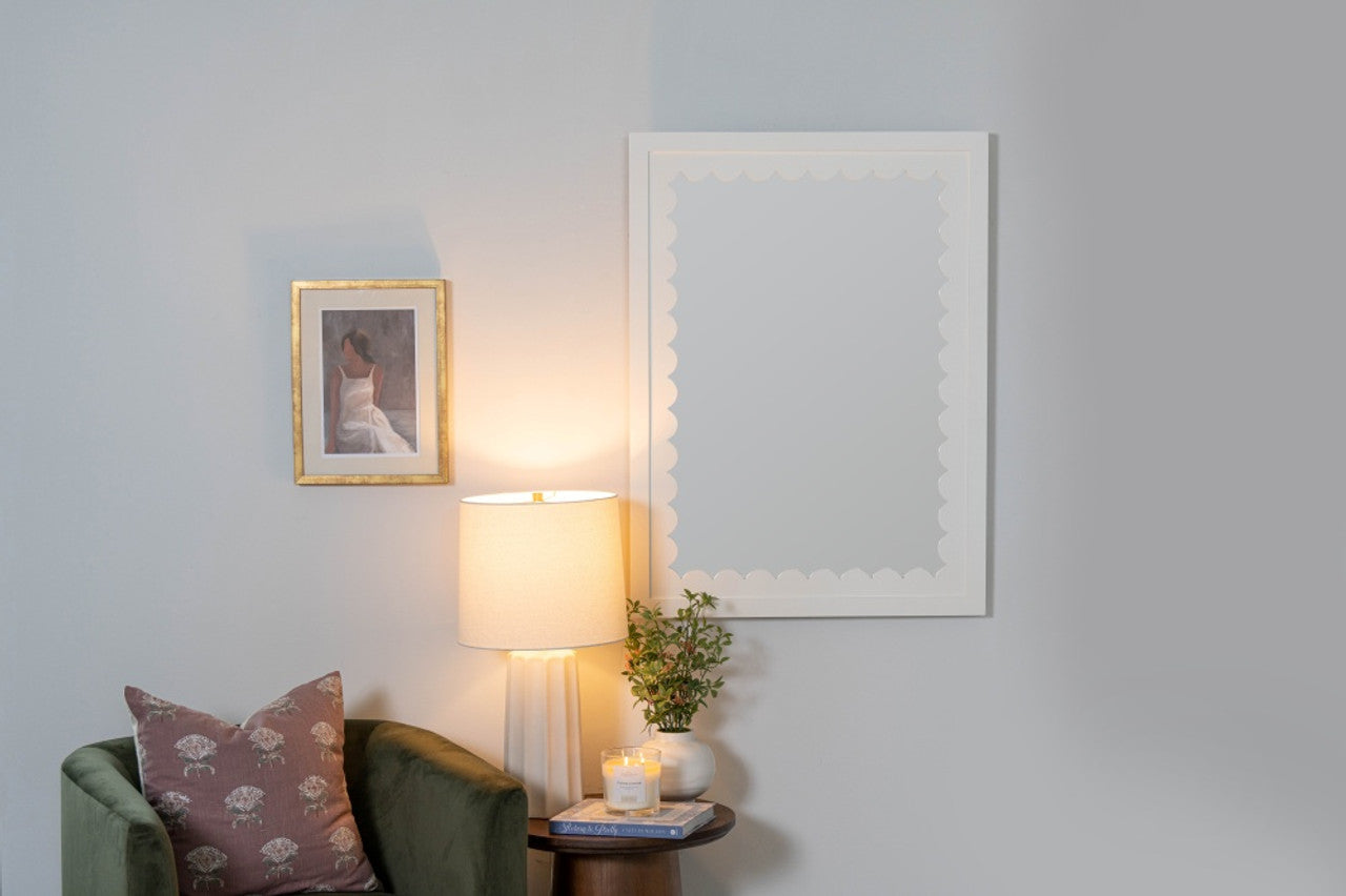 Cooper Classics X Caitlin Wilson Gigi White Wall Mirror