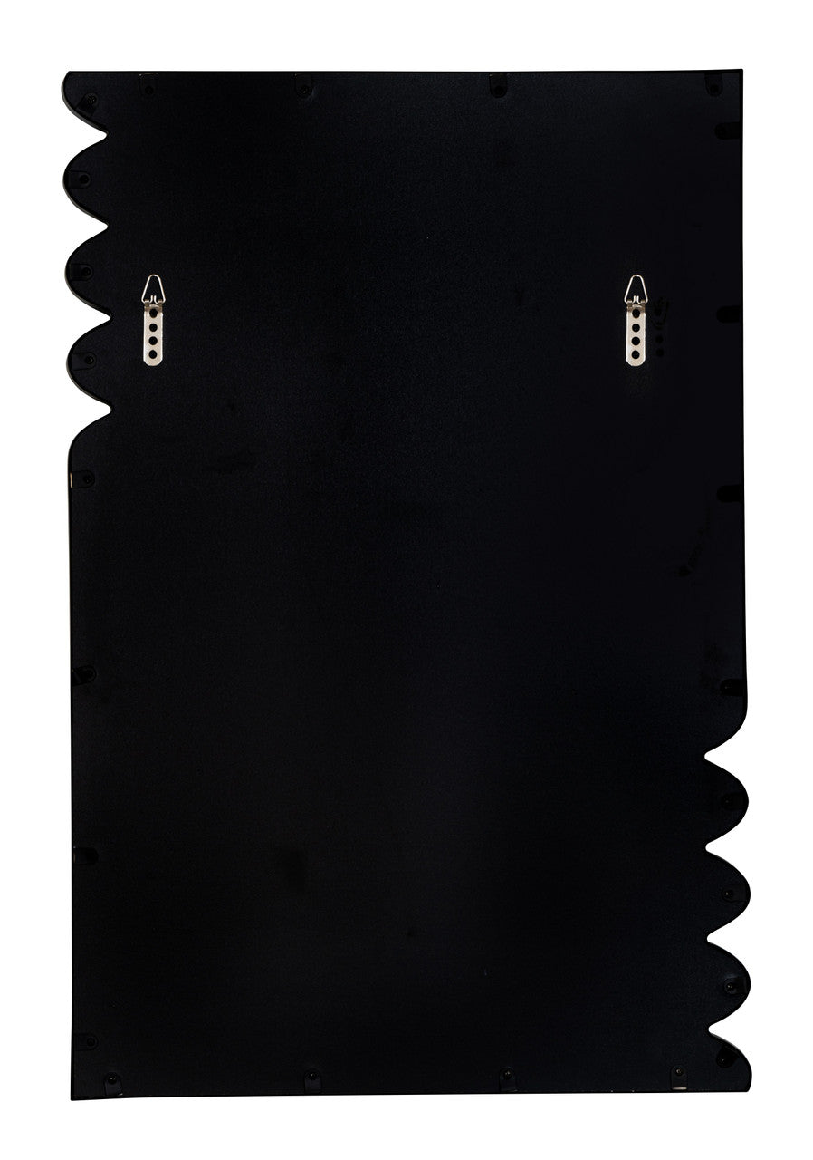 Lacon Black Metal Wall Mirror