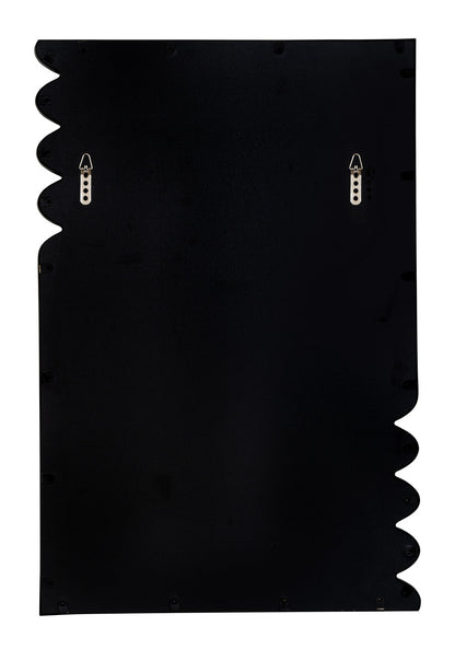 Lacon Black Metal Wall Mirror