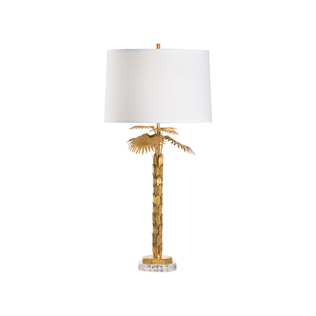 Palm Island Lamp - Gold