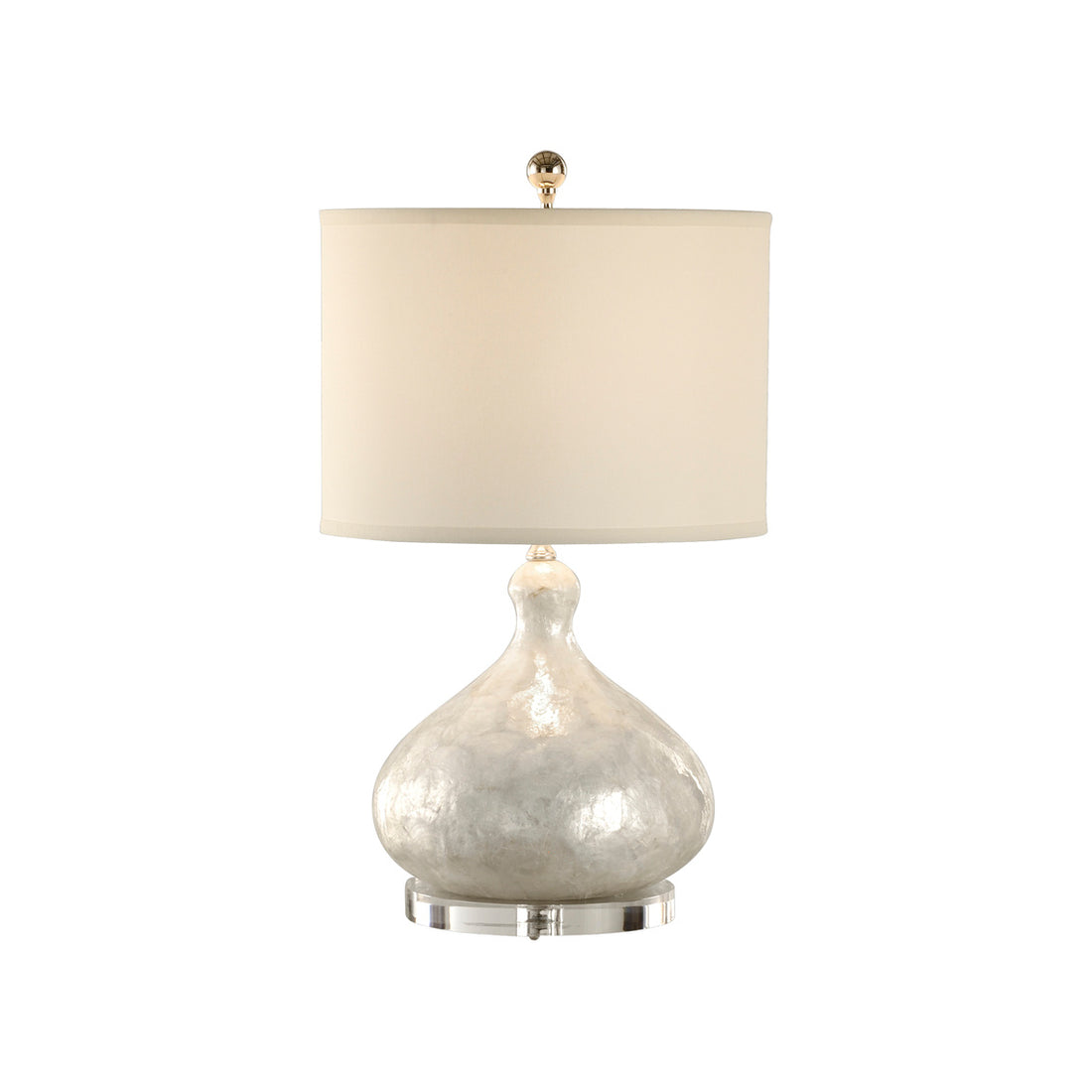 Capiz Shell Bottle Lamp