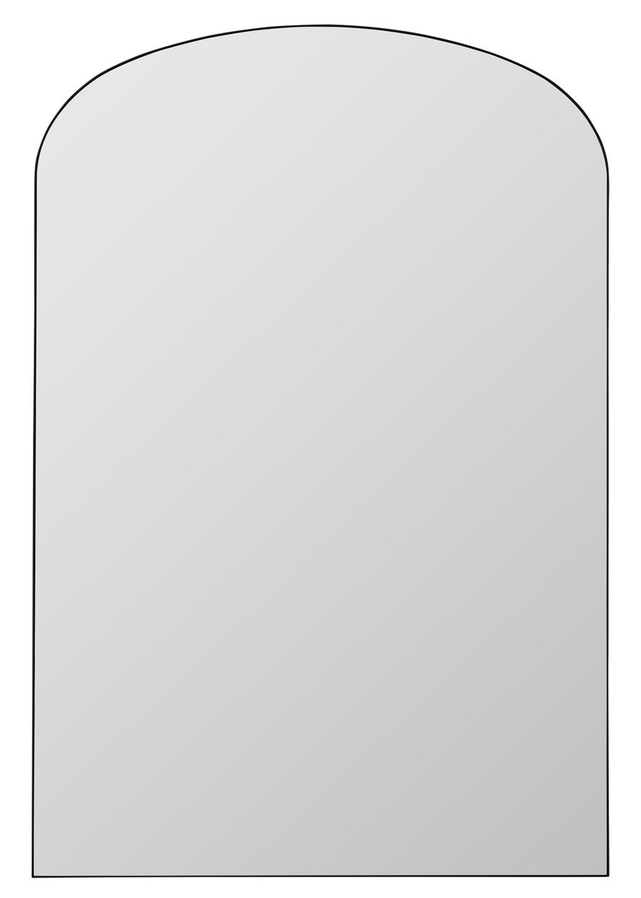 Franco Black Floor Mirror