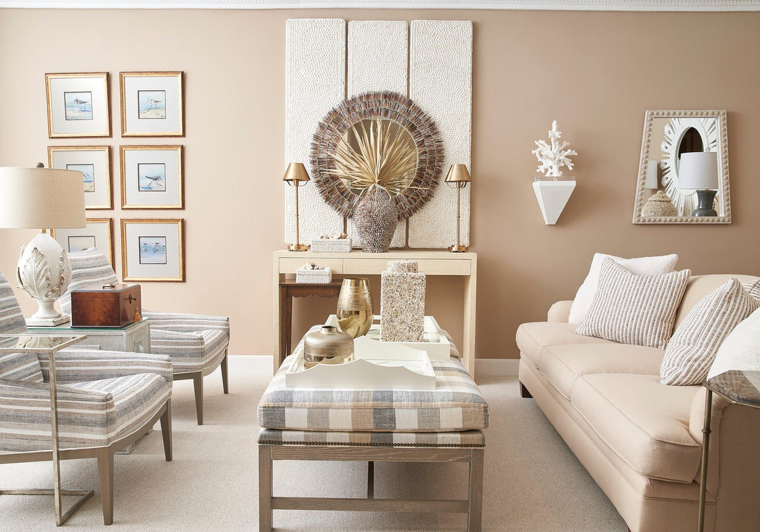 Trapezoid Mirror - Whitewash