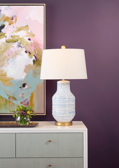 Lydia Lamp - Blue White