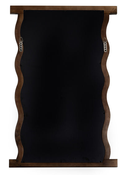 Livia Dark Wood Wall Mirror