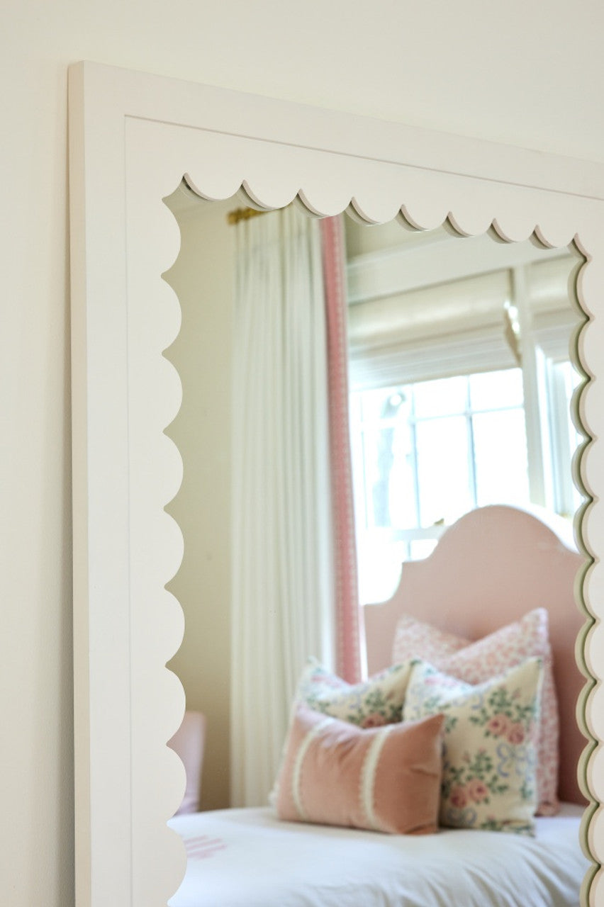 Cooper Classics X Caitlin Wilson Gigi White Wall Mirror