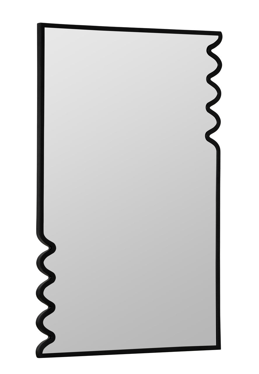 Lacon Black Metal Wall Mirror