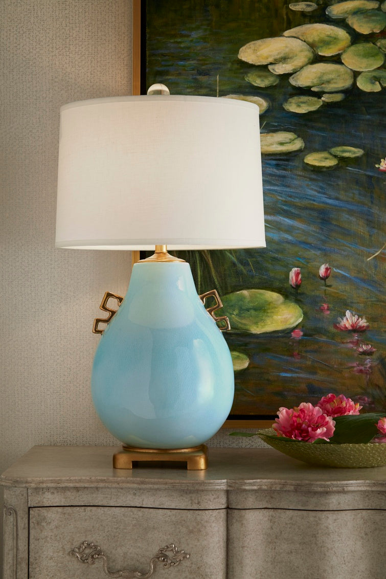 Ming Lamp - Powder Blue