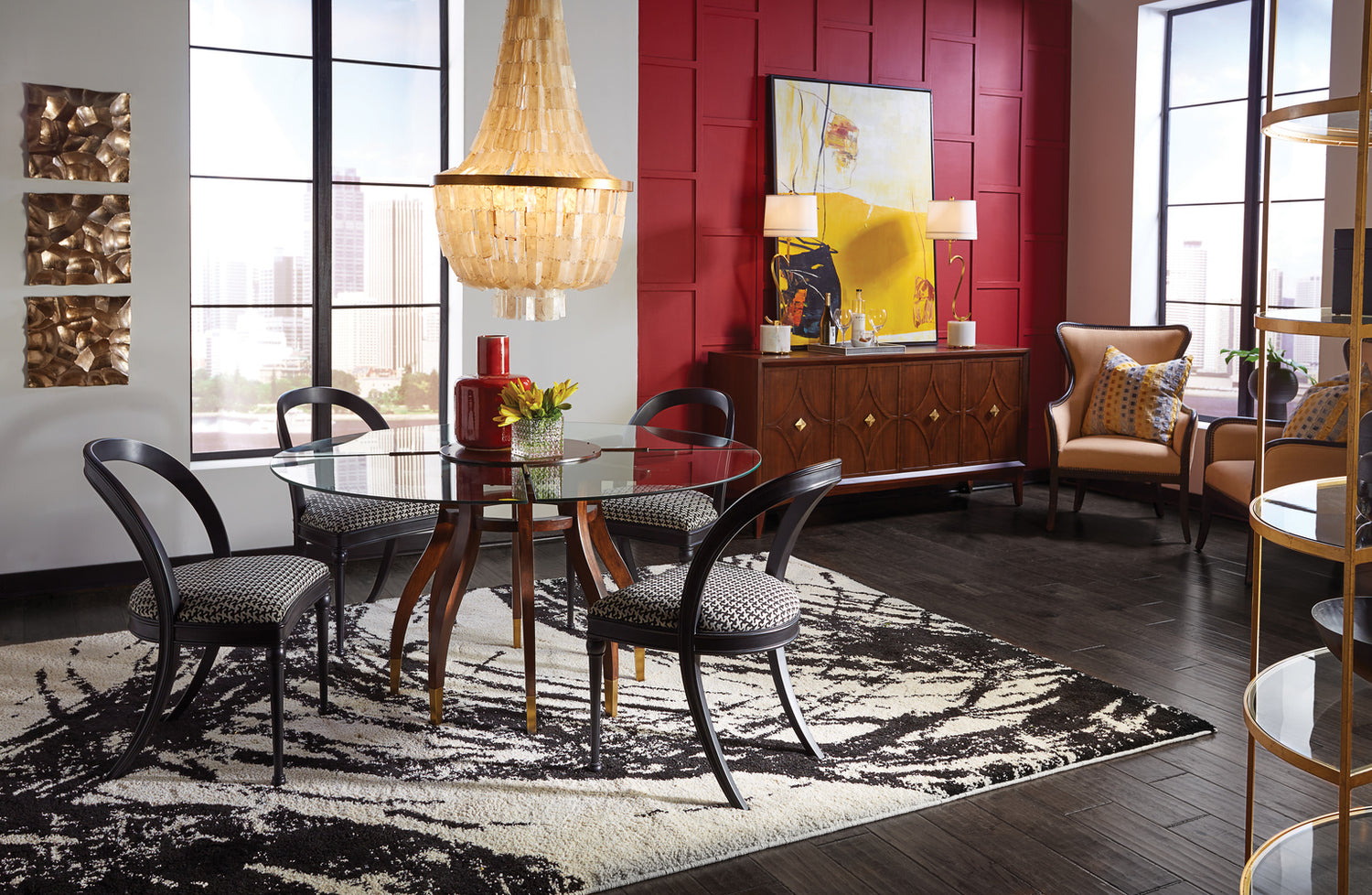 Swirl Credenza Lamp