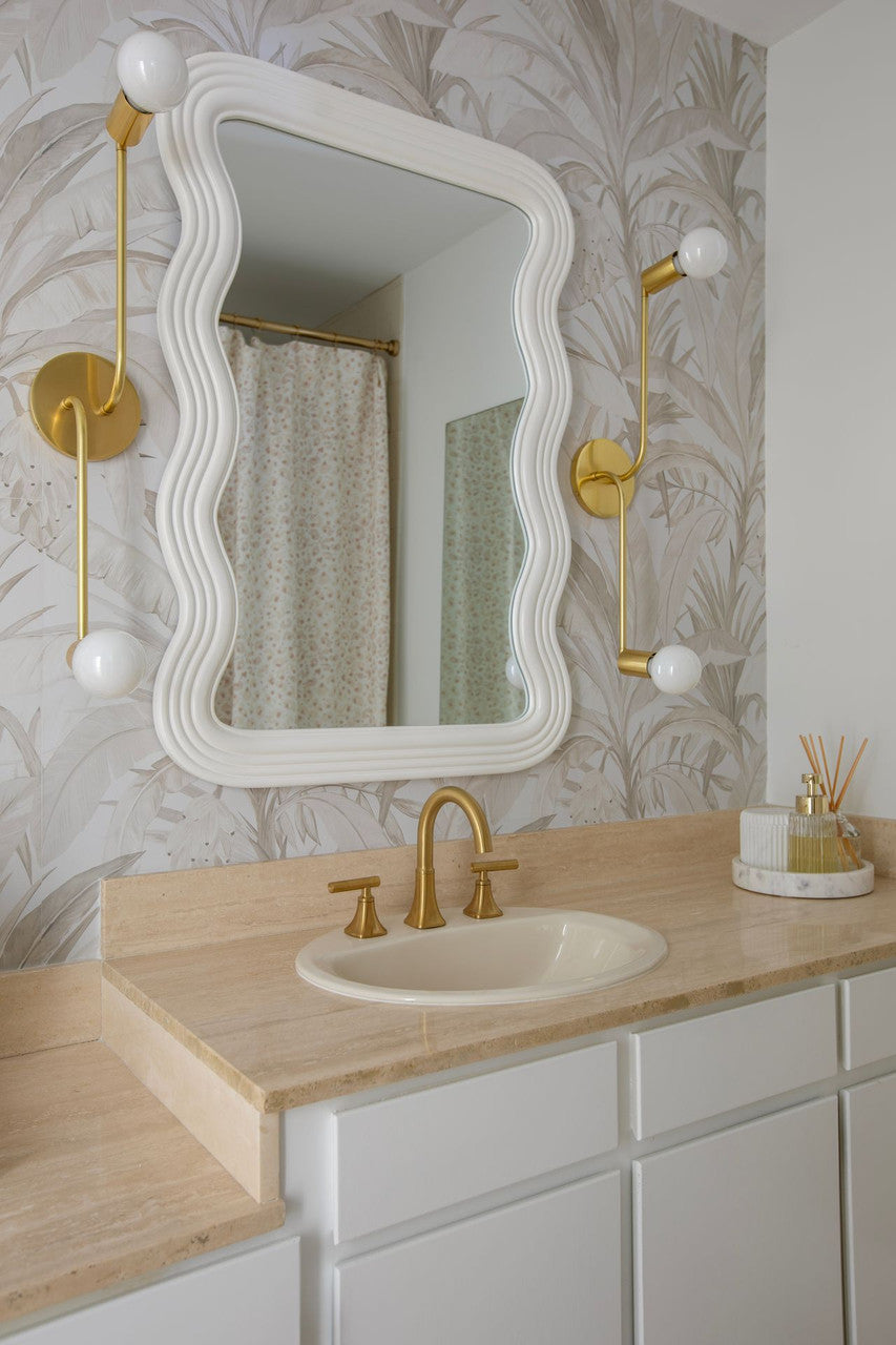 Frances White Wall Mirror | Cooper Classics
