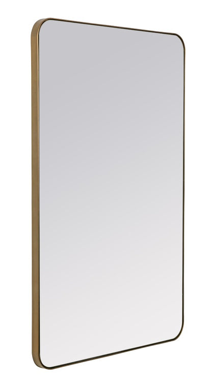 Somerset Frameless Gold Bathroom Mirror